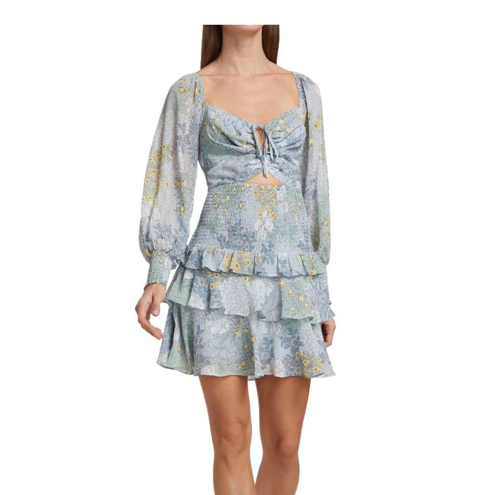 Astr Marietta floral mini dress